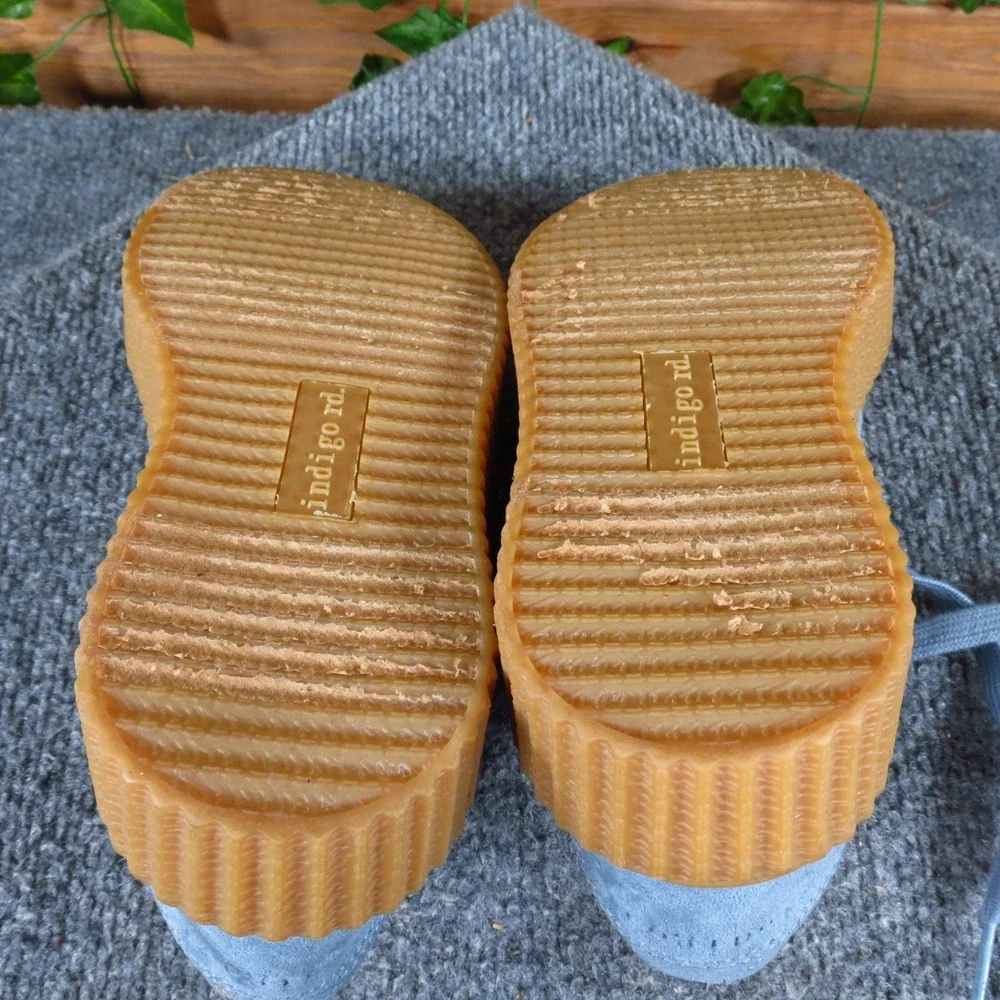 Indigo Rd. Cyndy Women Platform Sneaker‎ Size 6 Casual Blue Textile Creeper